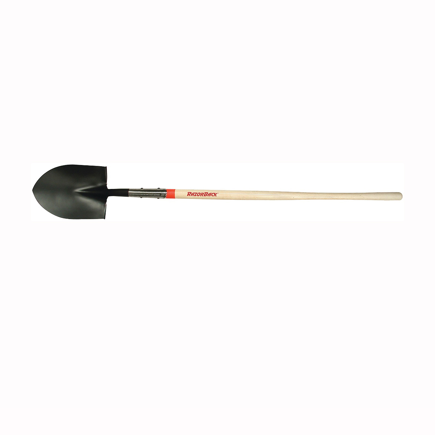 45519 Shovel, 8-7/8 in W Blade, Steel Blade, Hardwood Handle, Straight Handle, 48 in L Handle
