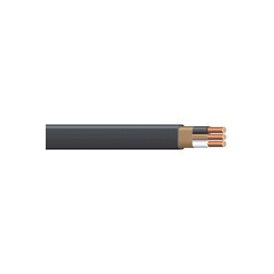 6/2NM-WGX125 Sheathed Cable, NM-B, 6 AWG Wire, 2 -Conductor, 125 ft L, Copper Conductor, PVC Insulation