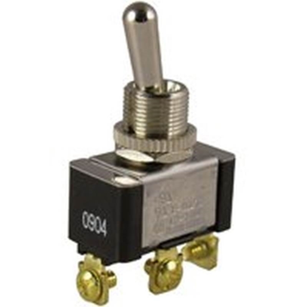 GSW-12 Toggle Switch, 125/250 V, SPDT, Screw Terminal, Phenolic/Plastic Housing Material, Black