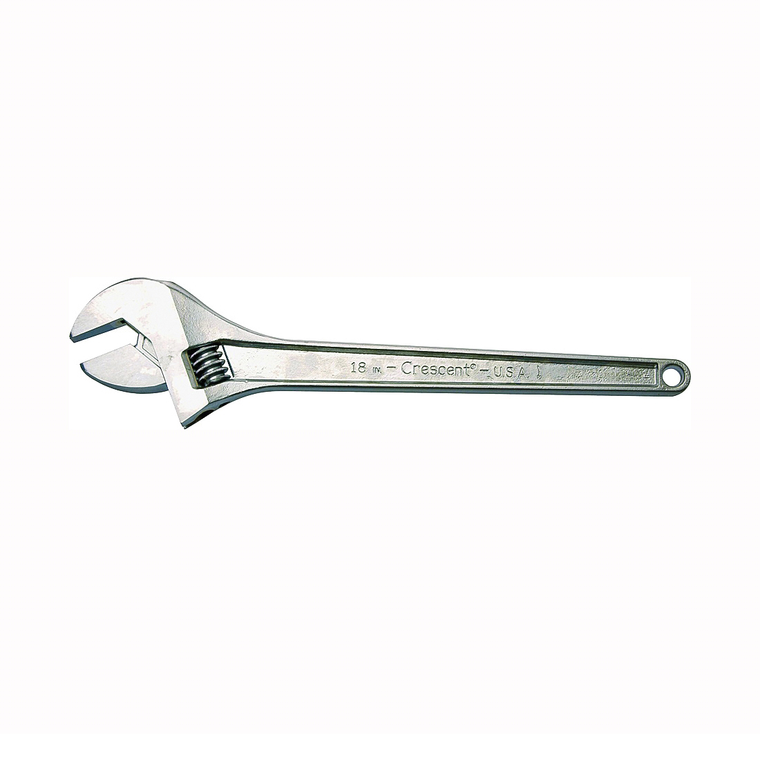 AC118 Adjustable Wrench, 18 in OAL, 2.063 in Jaw, Steel, Chrome, I-Beam Handle