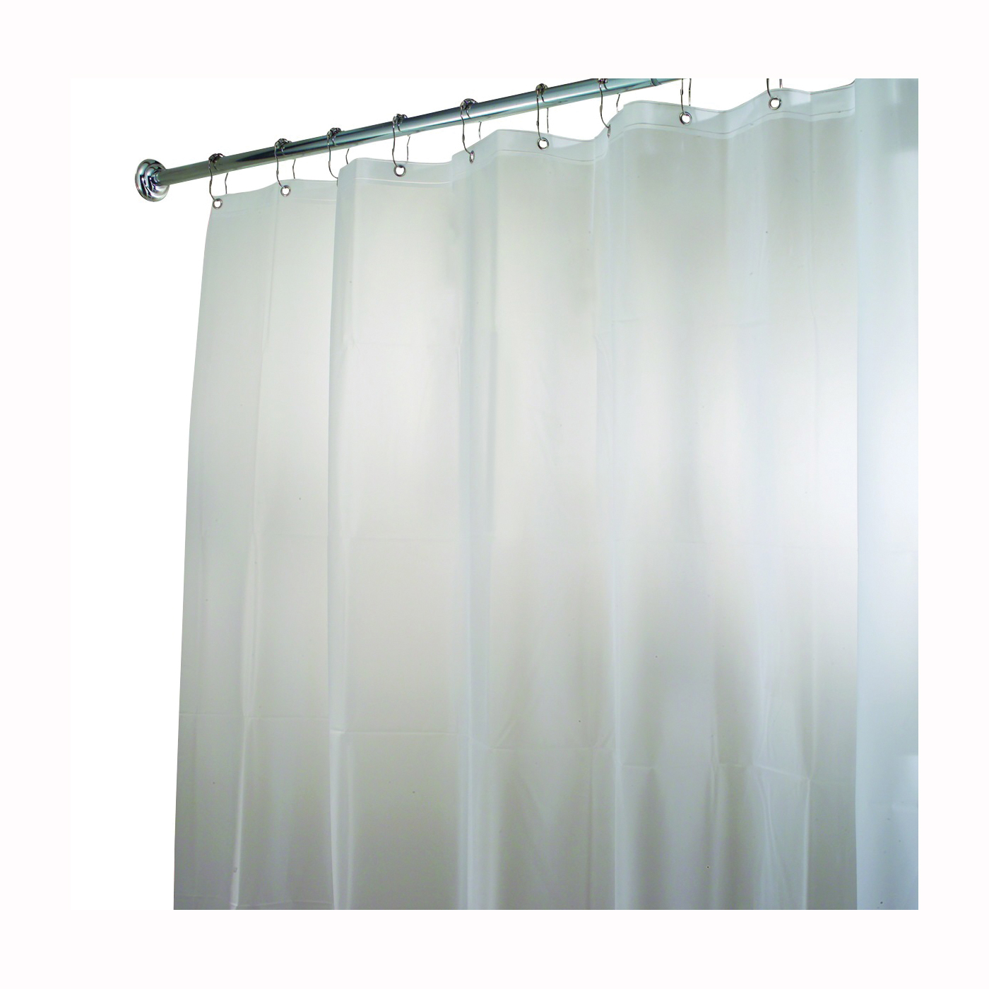 iDESIGN 14752 Shower Curtain/Liner, 72 in L, 72 in W, EVA Foam, White - 1