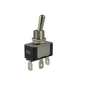 GSW-120 Toggle Switch, 125/250 V, SPDT, Spade Terminal, Phenolic Plastic Housing Material, Black