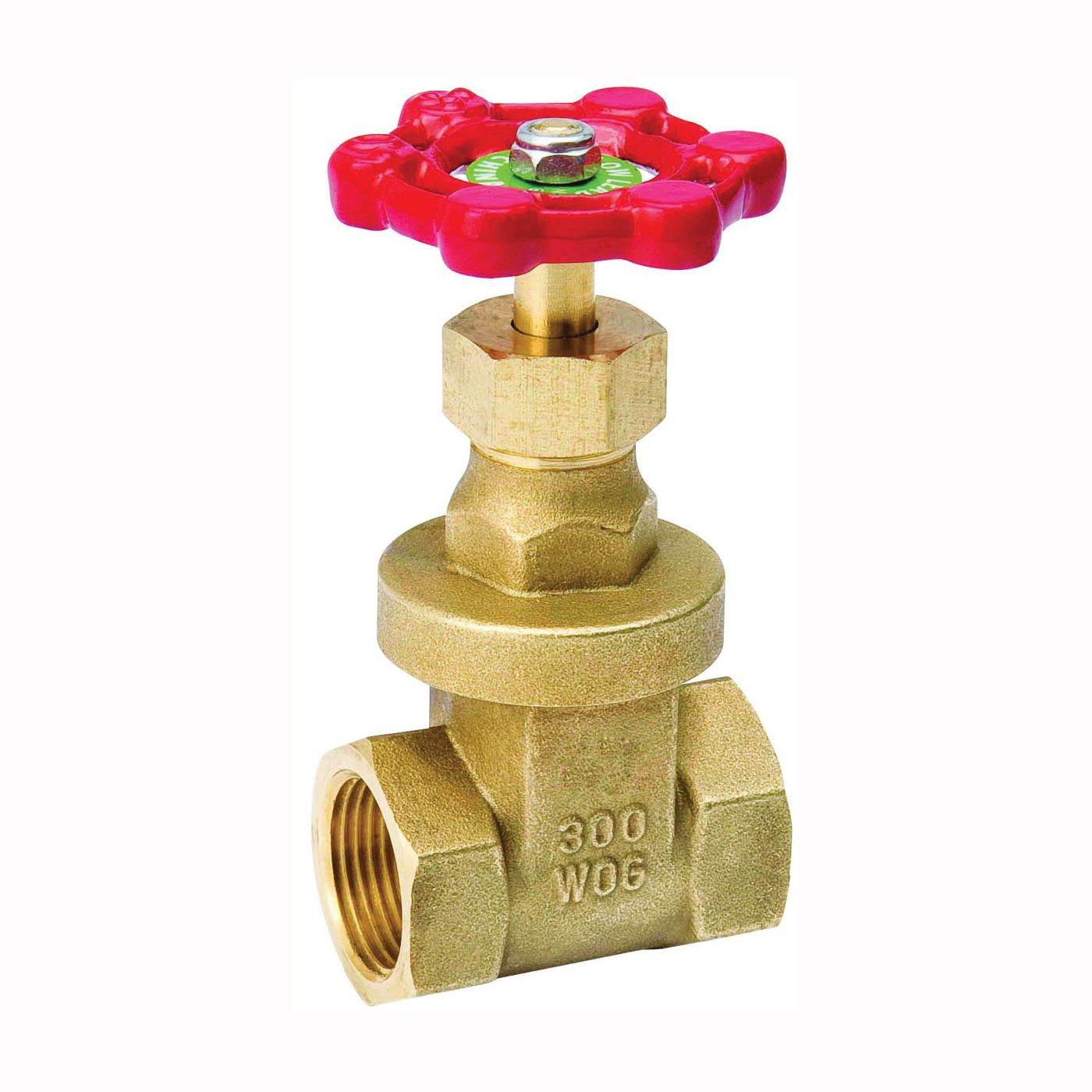 ProLine Series 100-203NL Gate Valve, 1/2 in Connection, FPT, 300/150 psi Pressure, Brass Body