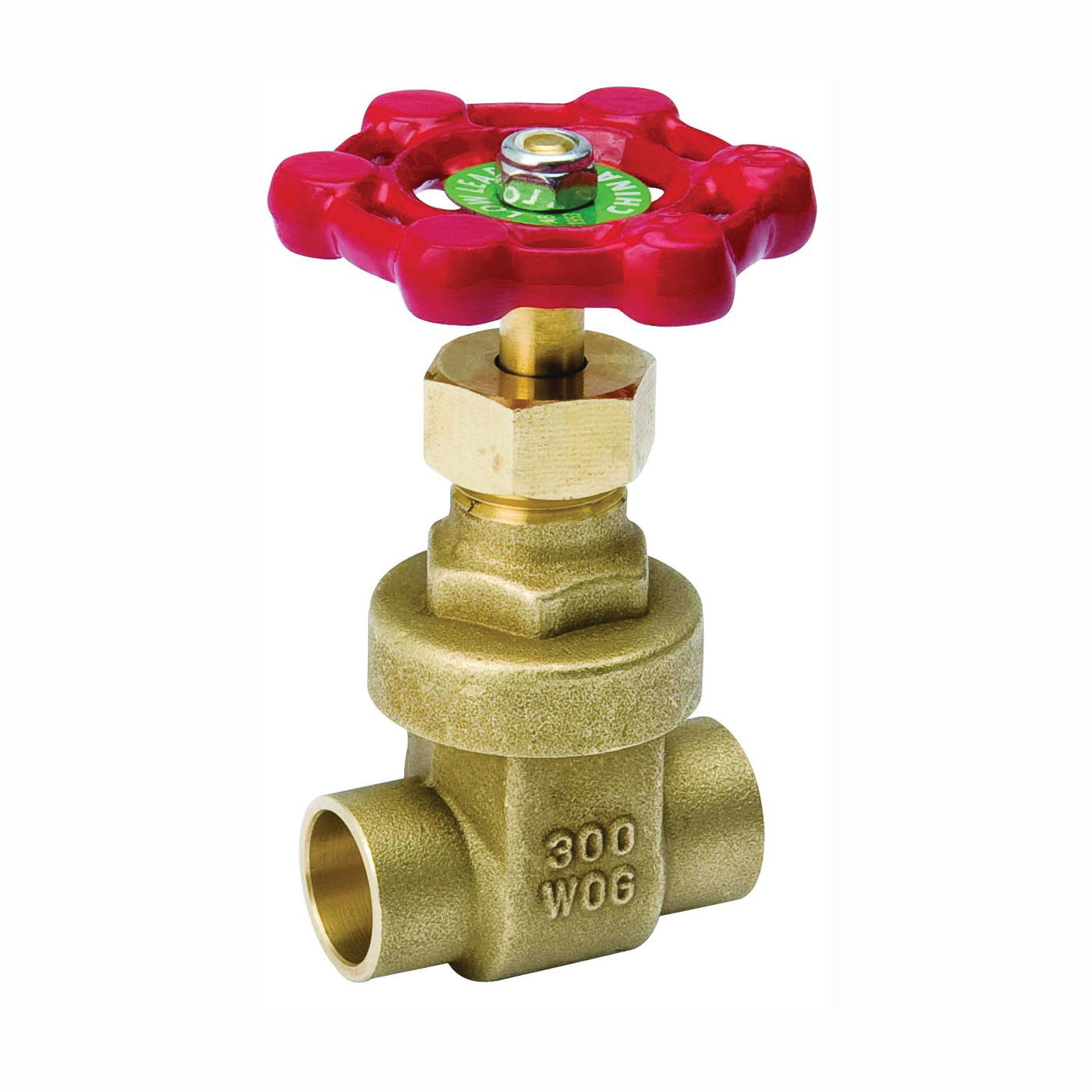 ProLine Series 100-704NL Gate Valve, 3/4 in Connection, Sweat, 300/150 psi Pressure, Brass Body