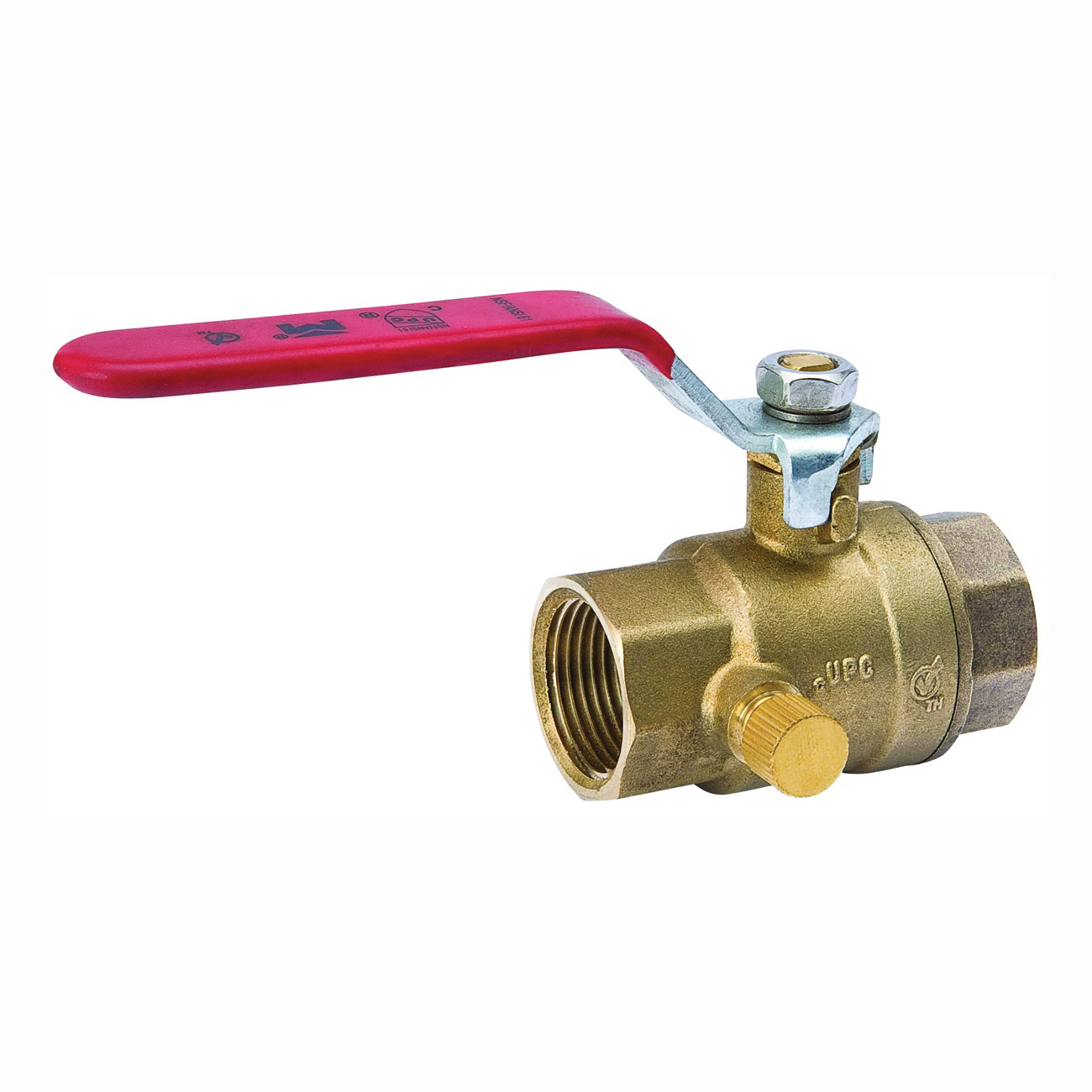 107-755NL Ball Valve, 1 in Connection, FPT x FPT, 500 psi Pressure, Brass Body