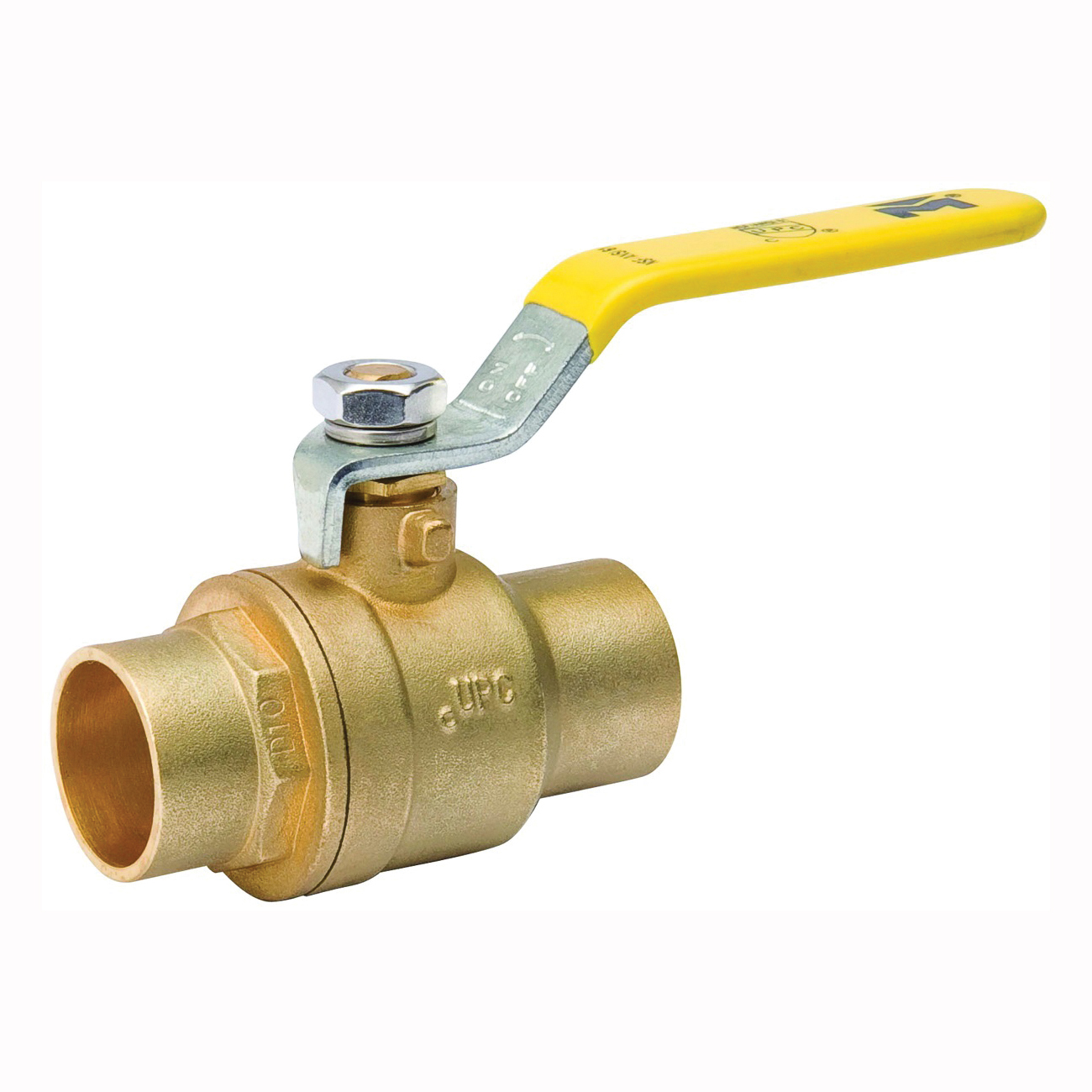 107-843NL Ball Valve, 1/2 in Connection, Compression, 600/150 psi Pressure, Manual Actuator, Brass Body