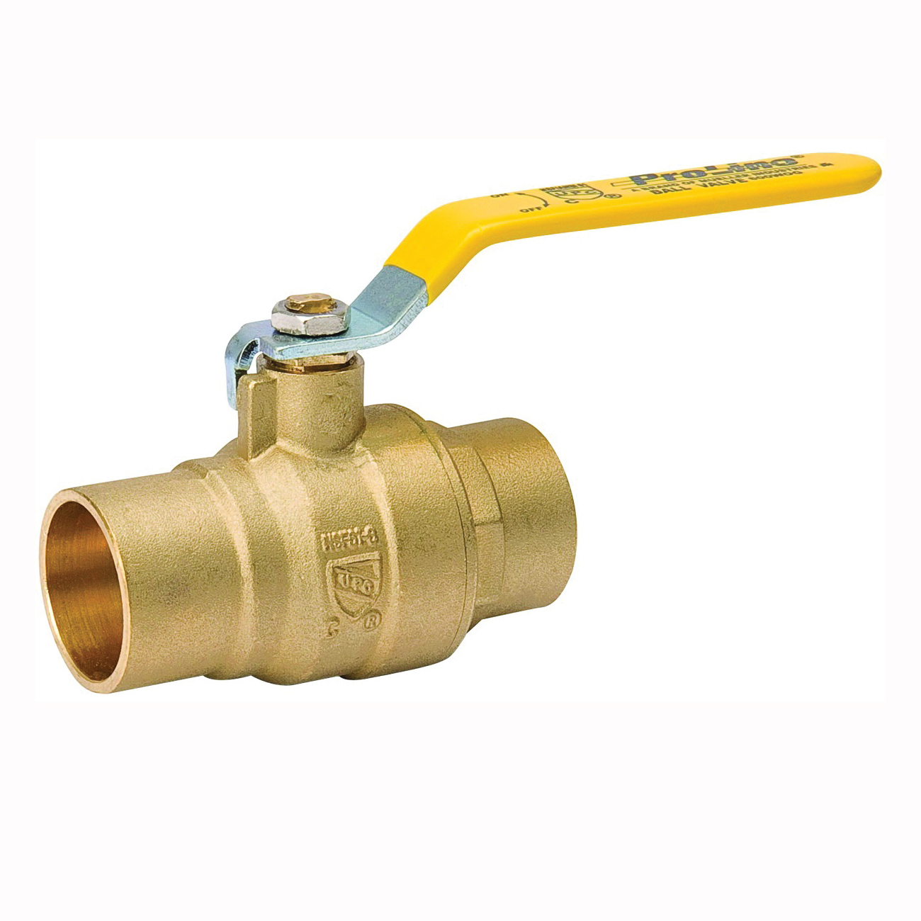 107-855NL Ball Valve, 1 in Connection, Compression, 600/125 psi Pressure, Manual Actuator, Brass Body