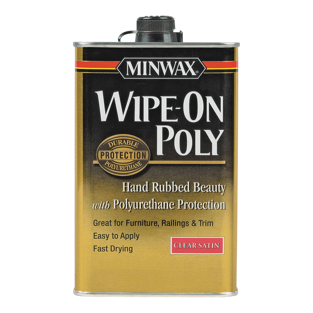 40910000 Wipe-On Poly Paint, Liquid, Clear, 1 pt, Can