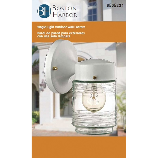 Boston Harbor W15WH01-33883L Outdoor Porch Light Fixtures White 