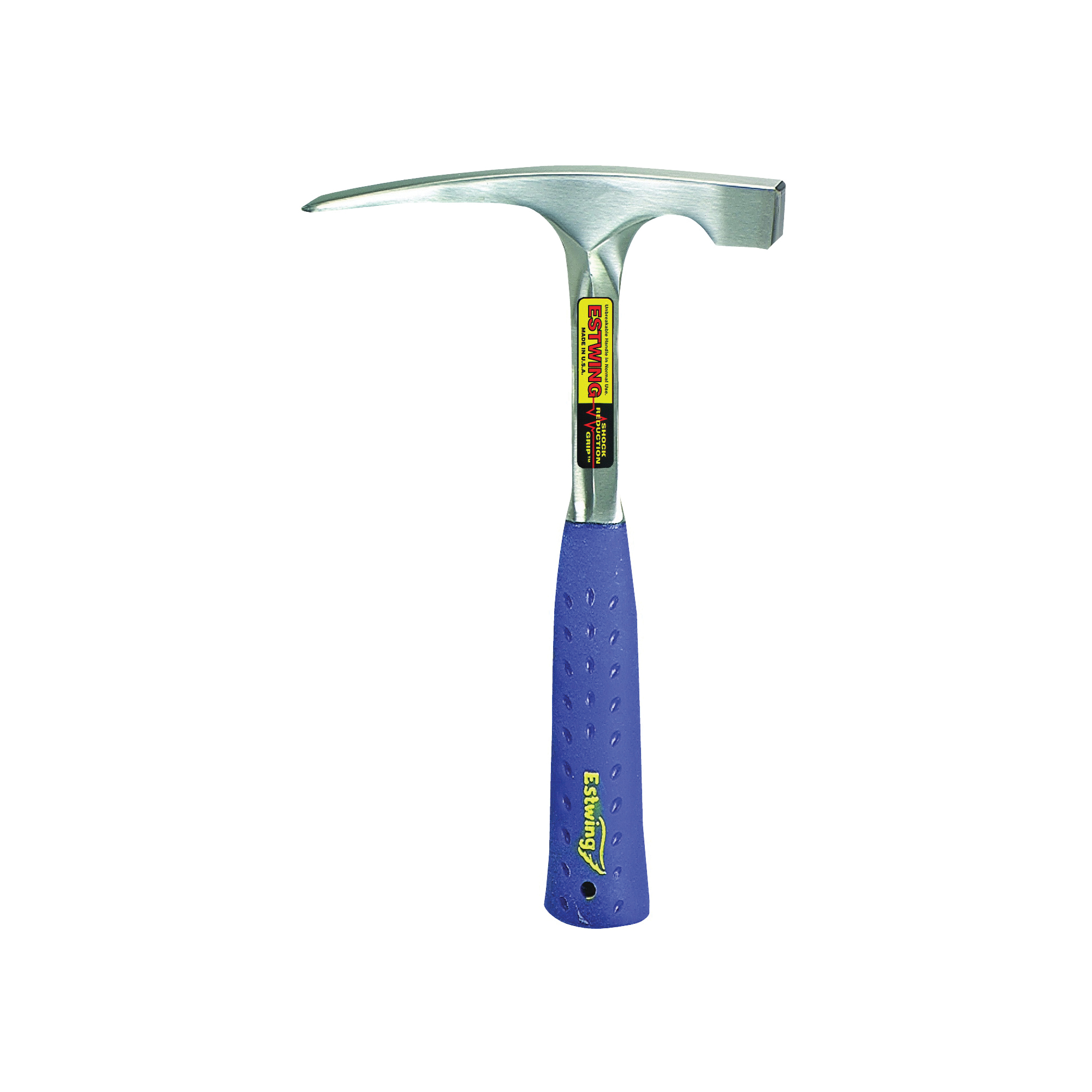 Estwing E3-20BLC/E3-20BL Bricklayer Hammer, 20 oz Head, Tile Setter, Smooth Head, Steel Head, 11-1/4 in OAL - 2