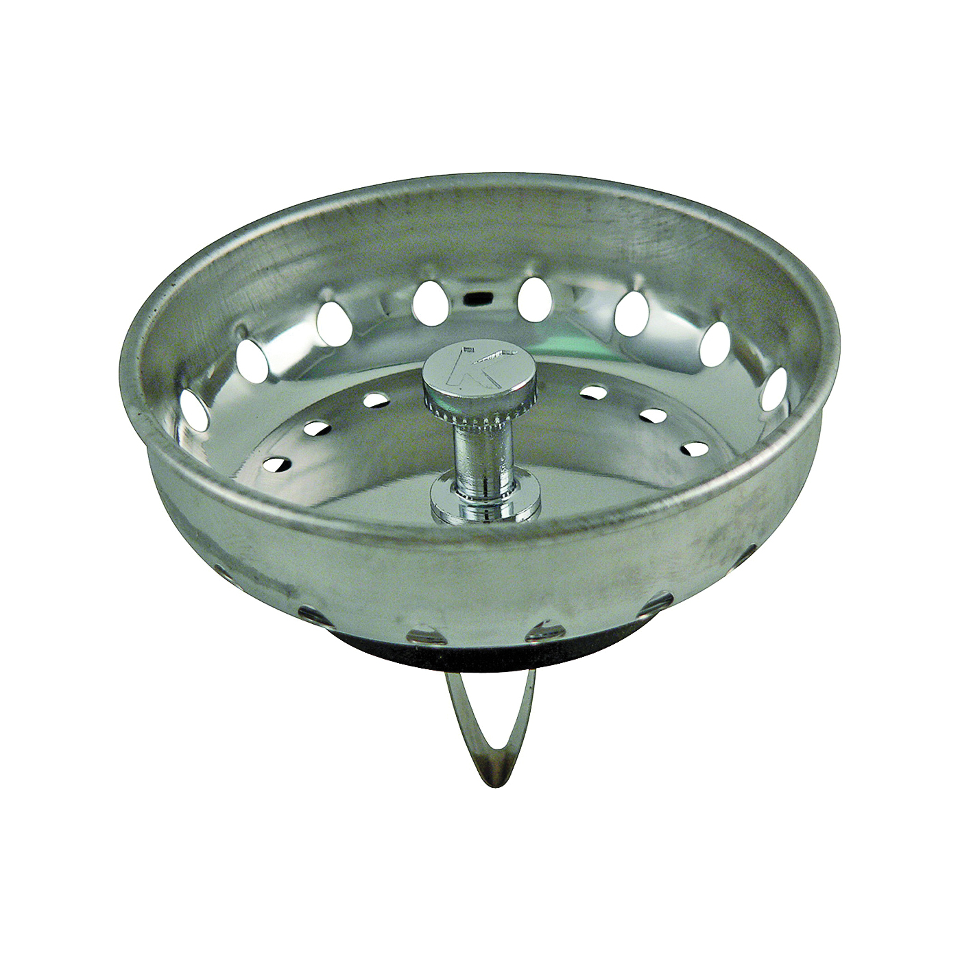 PP820-50 Basket Strainer with Spring Style Post, 3.15 in Dia, Stainless Steel, For: Sink