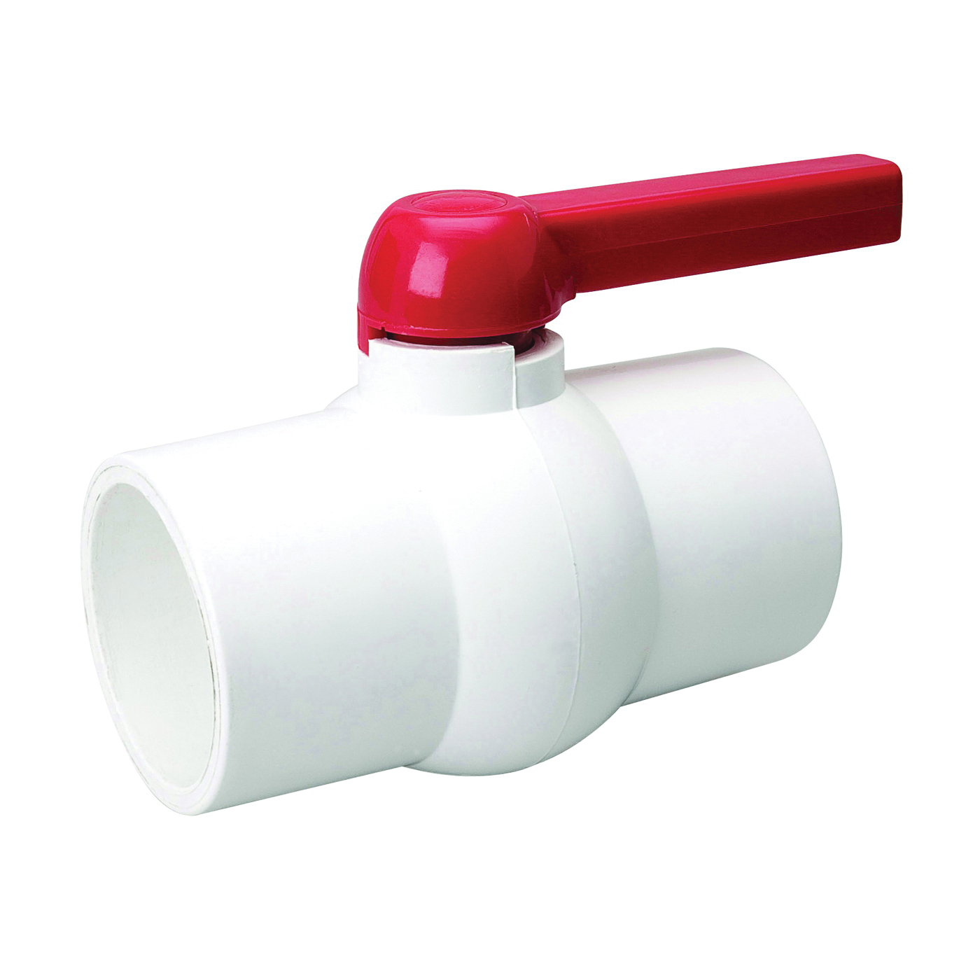 B & K 107-640 Ball Valve, 3 in Connection, Compression, 150 psi Pressure, Manual Actuator, PVC Body