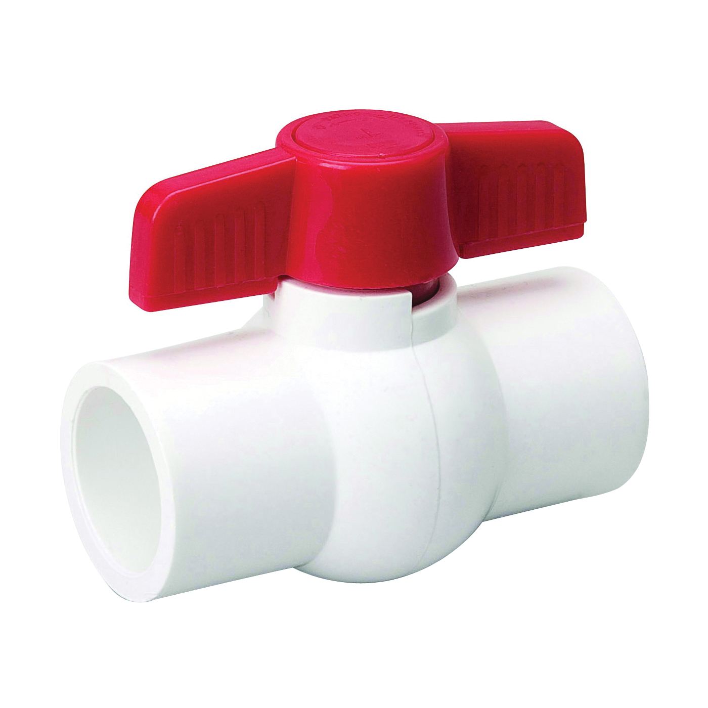 107-639 Ball Valve, 2-1/2 in Connection, Compression, 150 psi Pressure, Manual Actuator, PVC Body