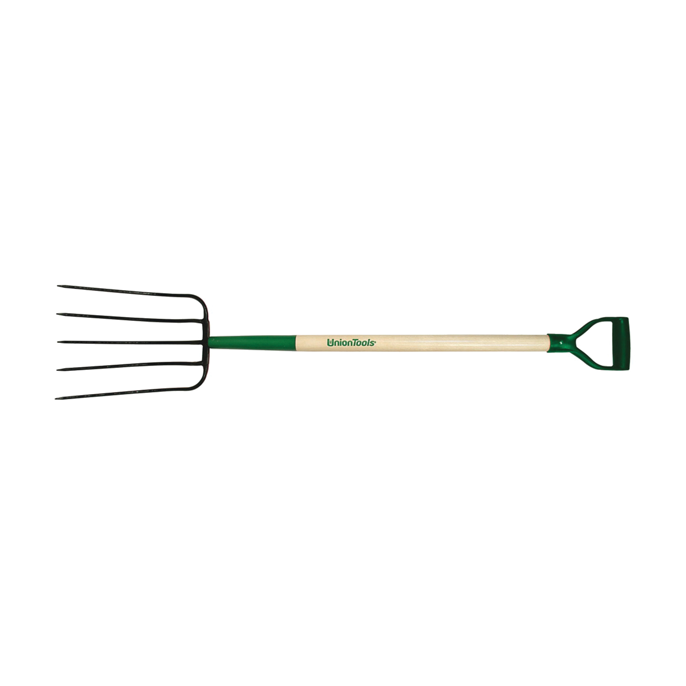 2827200 Compost Fork, 9 in W Tine, 12-1/2 in L Tines, Oval Tine, 5-Tine, Steel Tine, Hardwood Handle