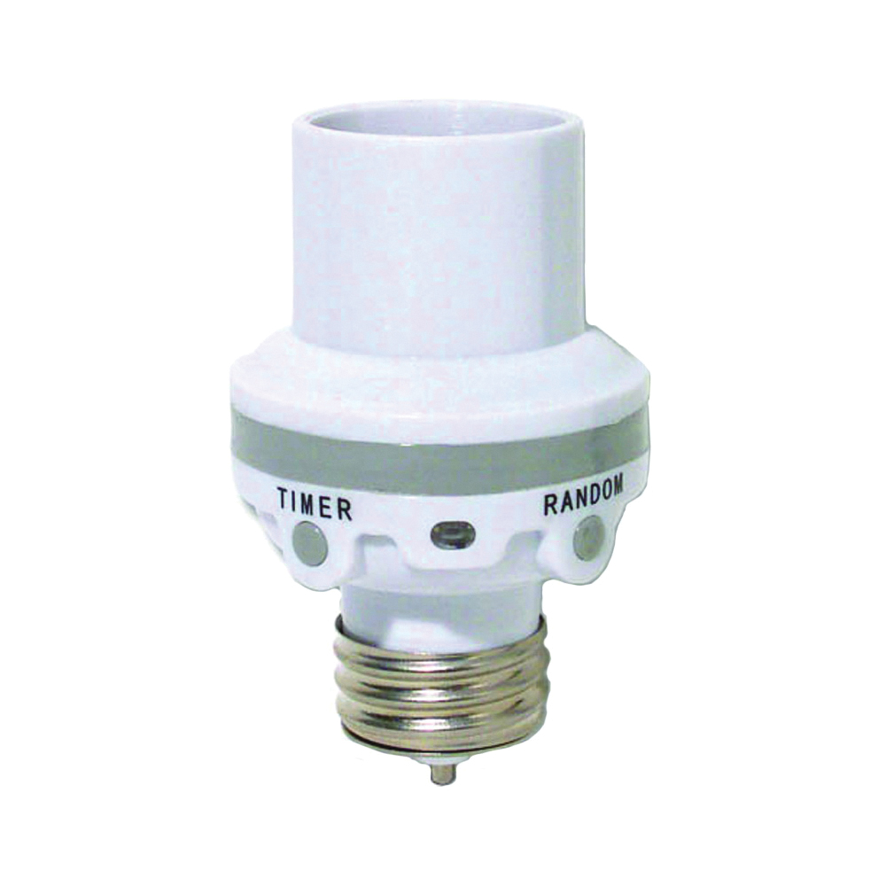 SLC6CBC-4 Light Control Socket, 100 W, CFL/Incandescent/LED Lamp, White