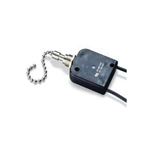 GB GSW-35 Pull Chain Switch, 1-Pole, 125/250 VAC, 6 A, Silver, Nickel Brass - 1