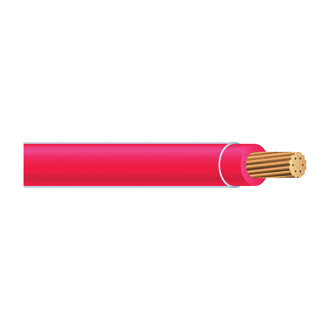 Southwire 22975737 Building Wire, THHN, 10 AWG Wire, 1 -Conductor, 100 ft L, Stranded Copper Conductor, Red Nylon Sheath