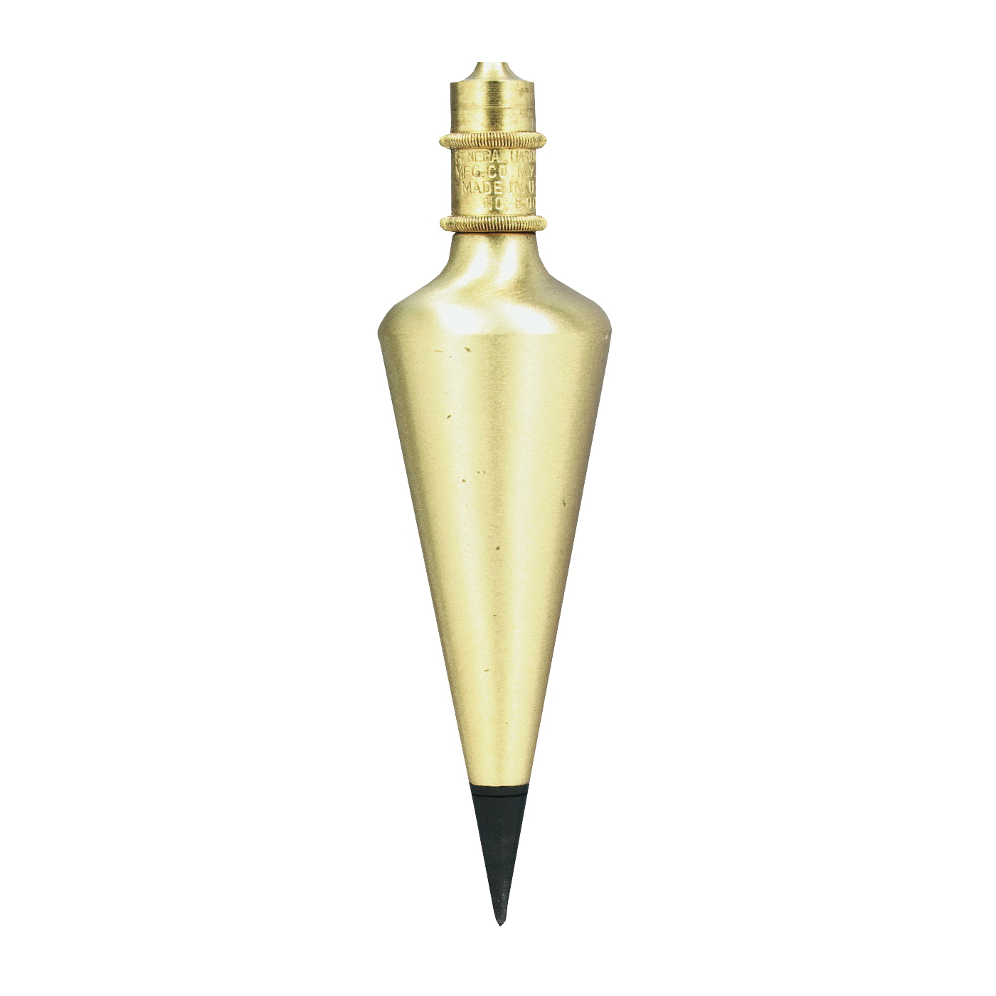 GENERAL 800-12 Plumb Bob, Solid Brass, Lacquered - 1