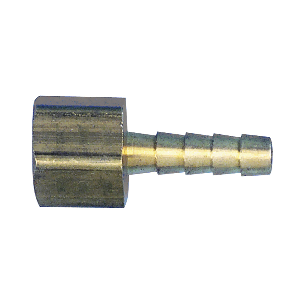 21-242 Air Hose Fitting, 1/4 in, FNPT x Barb, Brass