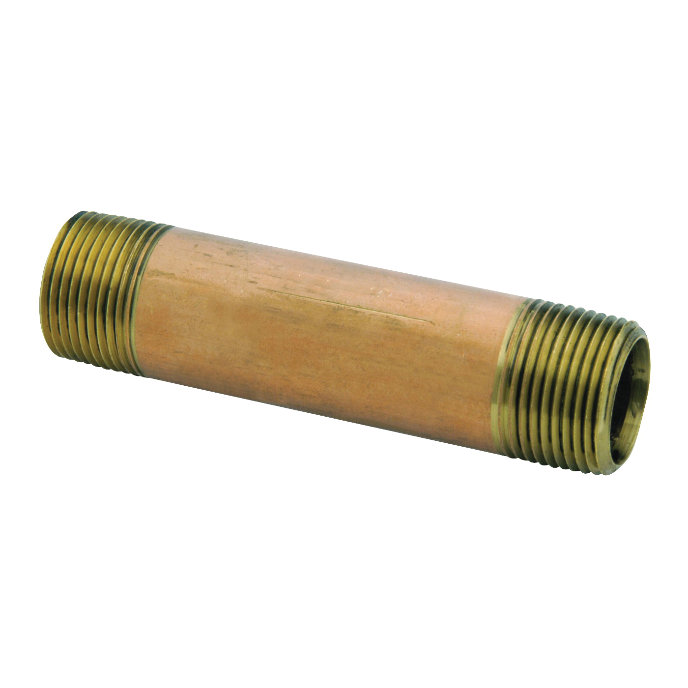 38300-0820 Pipe Nipple, 1/2 in, NPT, Brass, 900 psi Pressure, 2 in L