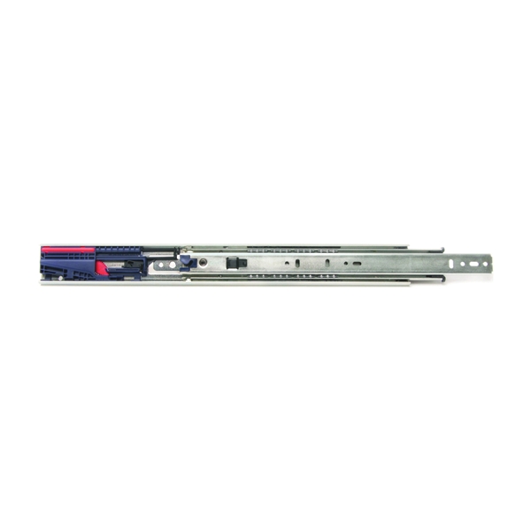 Knape & Vogt 8450FMP 16 Drawer Slide, 100 lb, 16 in L Rail, 1/2 in W Rail, Anochrome