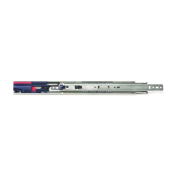 Knape & Vogt 8450FMP 18 Drawer Slide, 100 lb, 18 in L Rail, 1/2 in W Rail, Anochrome