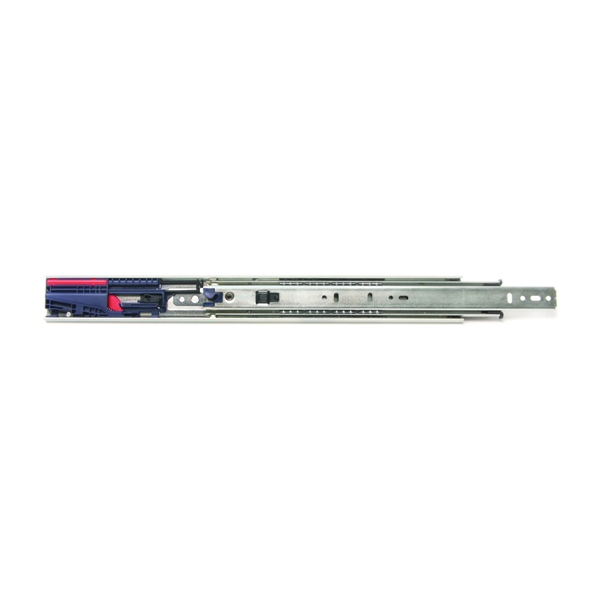 Knape & Vogt 8450FMP 20 Drawer Slide, 100 lb, 20 in L Rail, 1/2 in W Rail, Anochrome