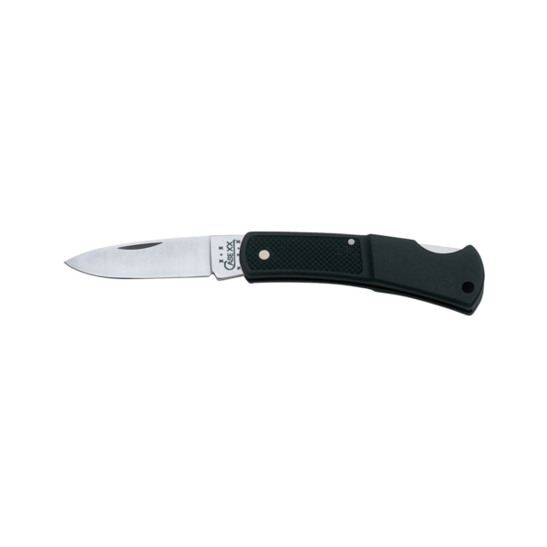 Case 00156 Pocket Knife, 2.2 in L Blade, Tru-Sharp Surgical Stainless Steel Blade, 1-Blade, Black Handle