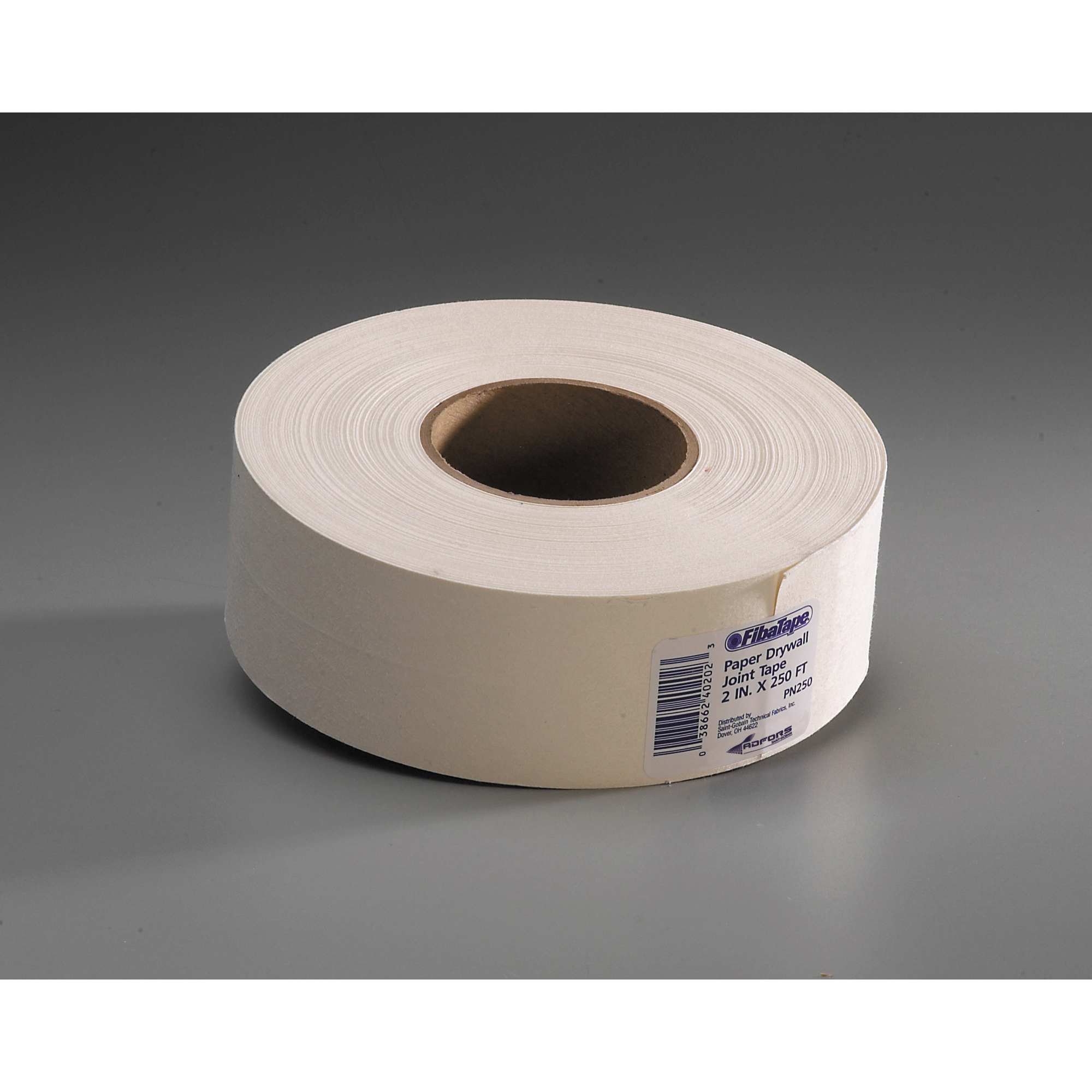 FDW6618-U Drywall Joint Tape, 250 ft L, 2 in W, White