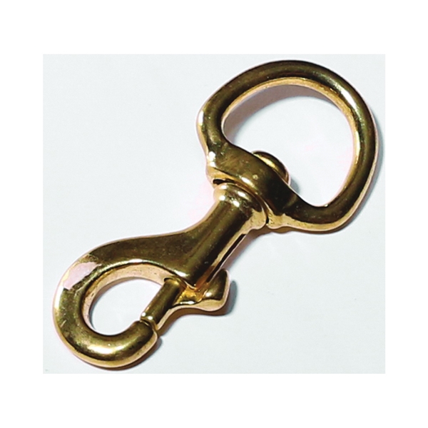 225BT-1/4 Bolt Snap, 120 lb Working Load, Solid Bronze, Polished