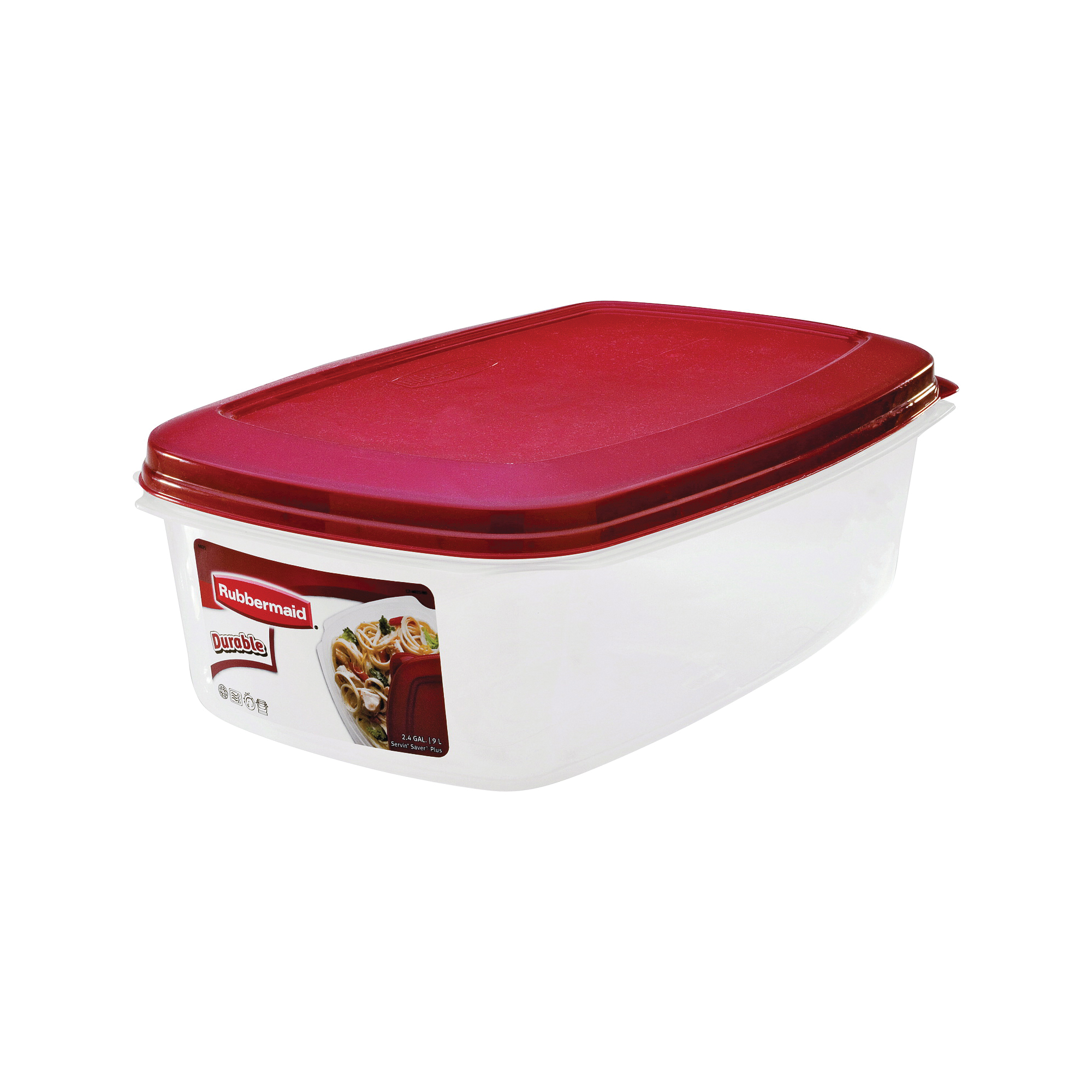 Rubbermaid 1777164 Food Storage Container, 2.4 gal Capacity, Plastic, Clear - 1