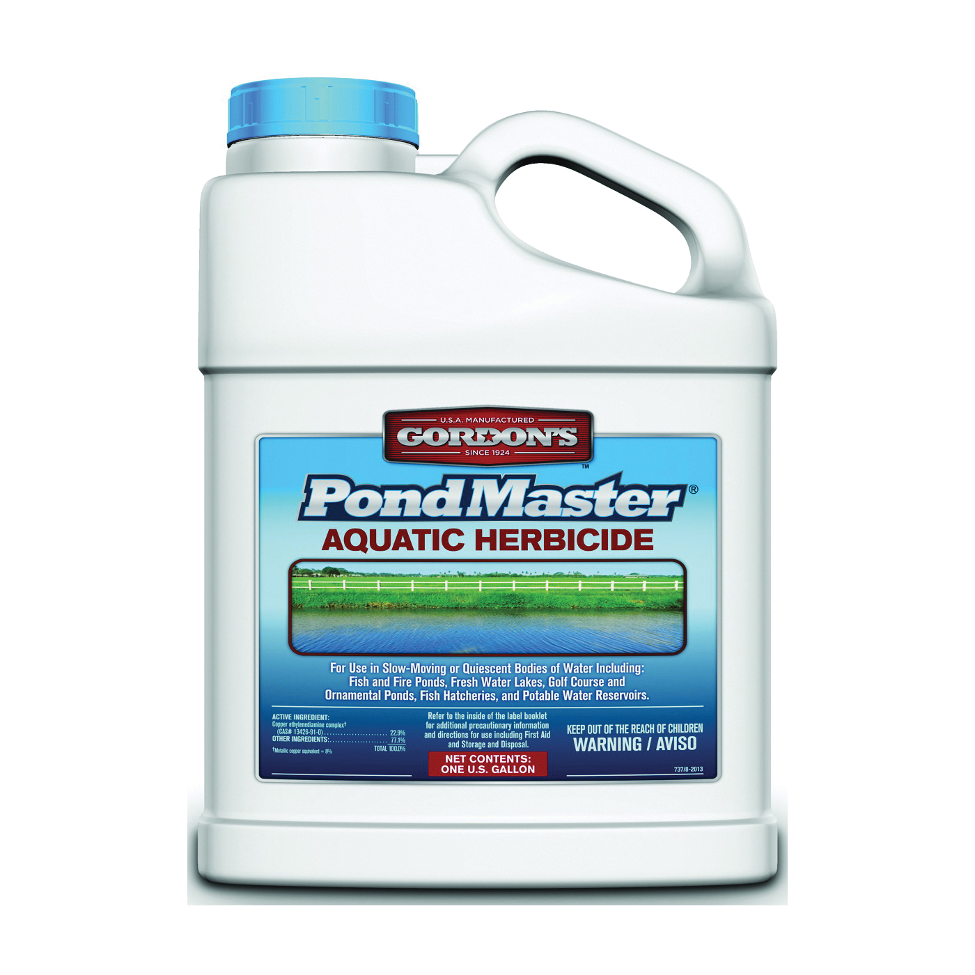 PondMaster 7371073 Aquatic Herbicide, Liquid, Dark Violet, 1 gal