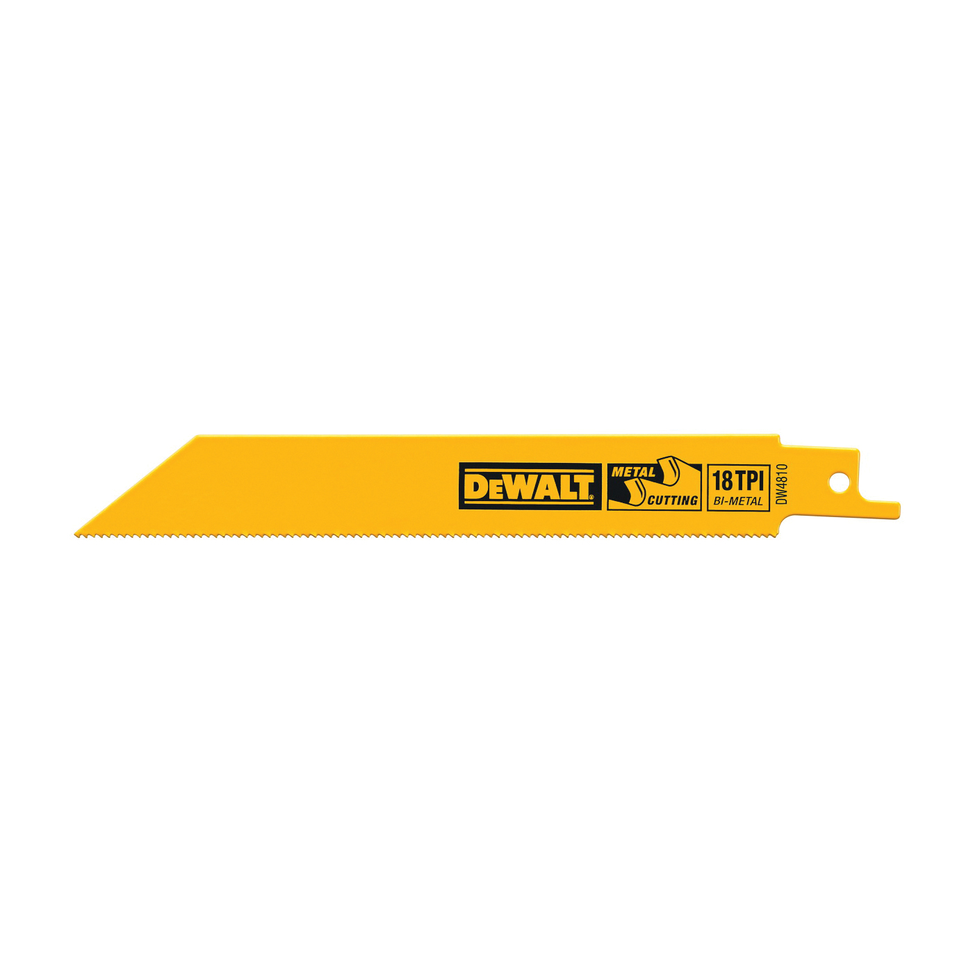 DeWALT DW4810 Reciprocating Saw Blade, 4 in L, 18 TPI