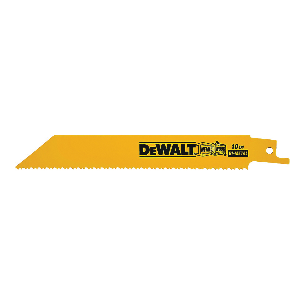DeWALT DW4806-2 Reciprocating Saw Blade, 6 in L, 10 TPI