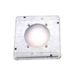 Raco 888 Exposed Work Cover, 2-5/8 in Dia, 4-11/16 in L, 4-11/16 in W, Square, Galvanized Steel, Gray