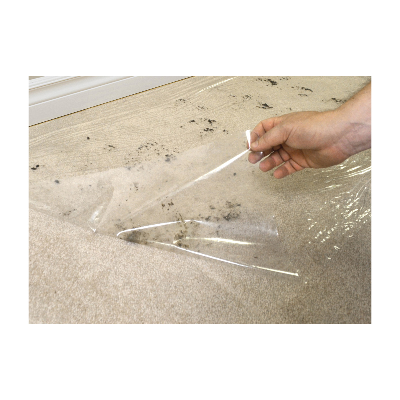 Surface Shields CS24200L Carpet Shield, 200 ft L, 24 in W, 2.5 mil Thick, Polyethylene, Clear - 6