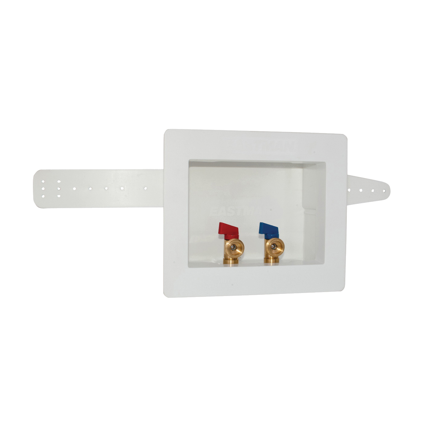 60244/38937 Washing Machine Outlet Box with Valve, 1/2, 3/4 in Connection, Brass/Polystyrene