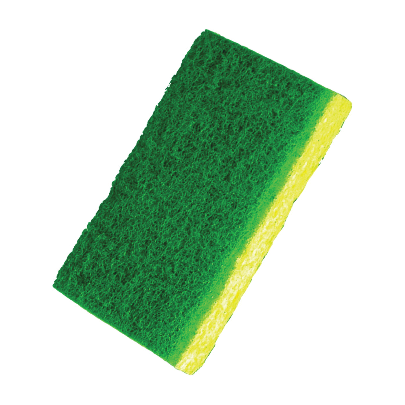 369-48 Scouring Pad, 4-1/2 in L, 2-7/8 in W, Green/Yellow