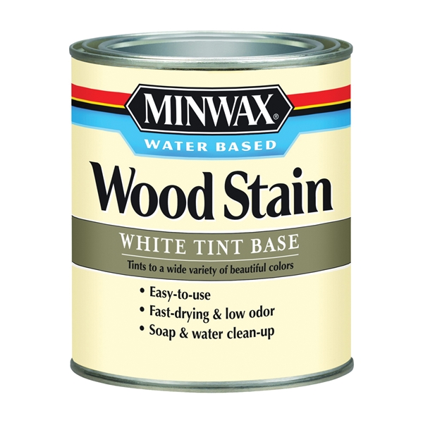 Minwax 618064444 Wood Stain, Tint Base, White, Liquid, 1 qt, Can