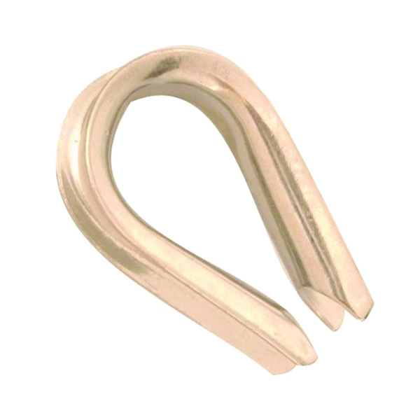 Baron Electrogalvanized Steel Wire Rope Thimble 2-1/8 in. L Baron Electrogalvanized Steel Wire Rope Thimble 2-1/8 in. L