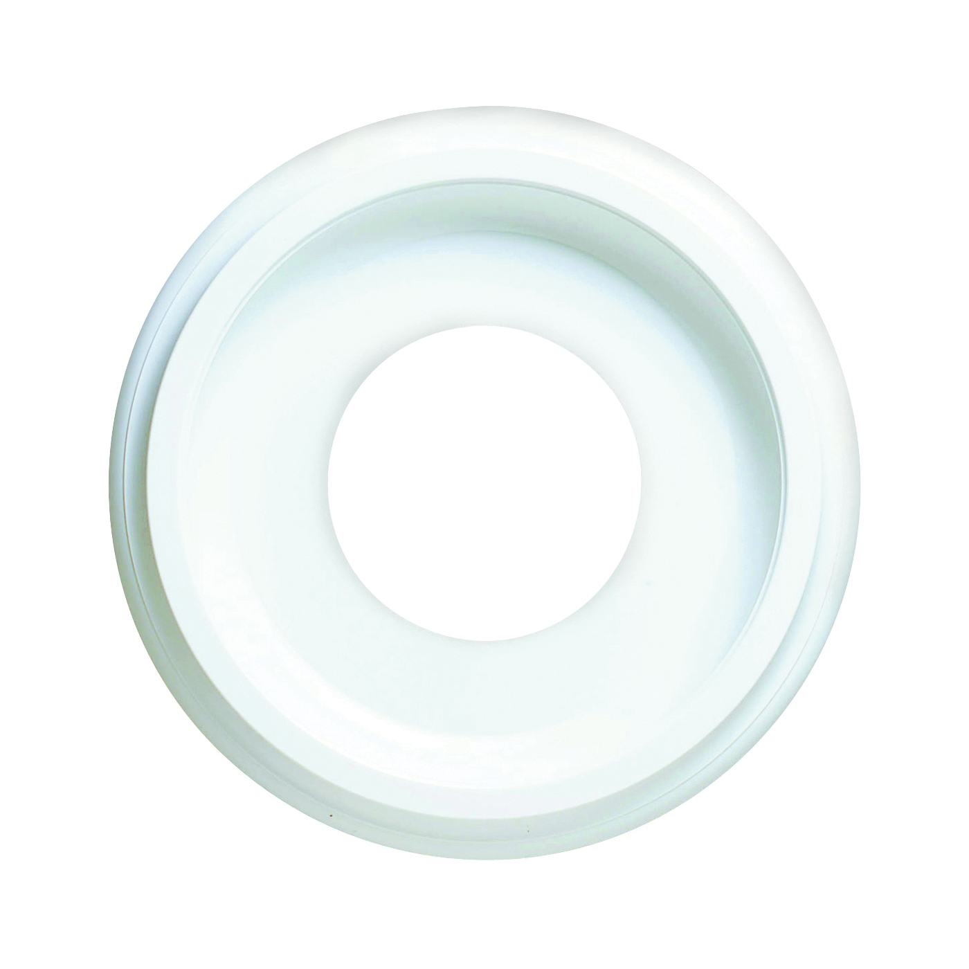 Westinghouse 7703700 Ceiling Medallion, 9-3/4 in Dia, 9-3/4 in L, Plastic, White, For: Ceiling Fans, Lighting Fixtures - 1