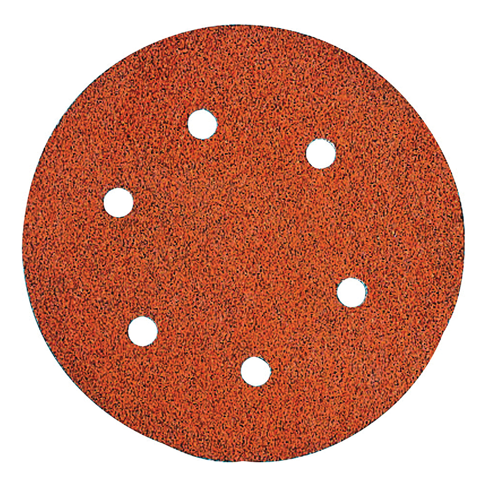 DW4331 Sanding Disc, 6 in Dia, Coated, 80 Grit, Medium, Aluminum Oxide Abrasive, Paper Backing, 6-Hole