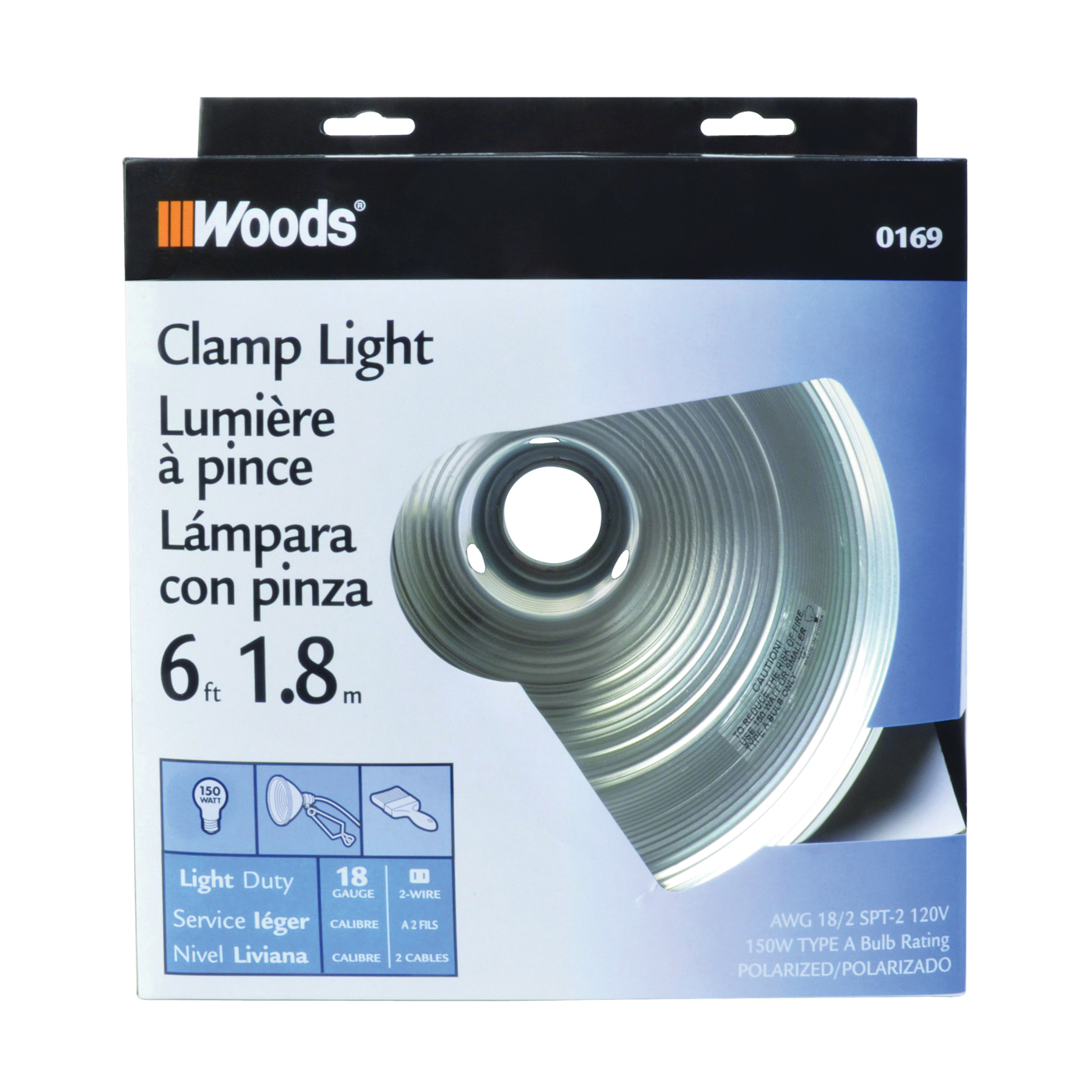 0169 Clamp Light, Incandescent Lamp
