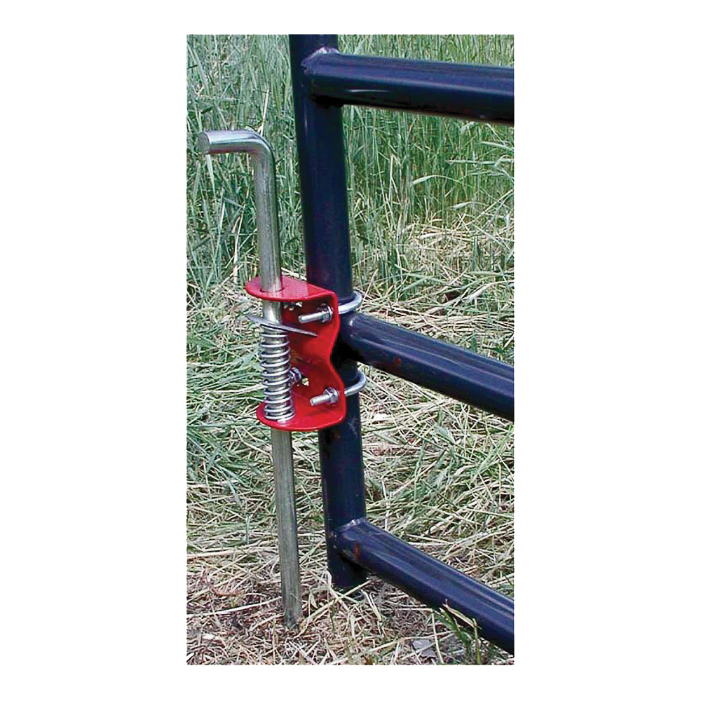 S16100200 Gate Anchor, Steel, Red, For: 1-5/8 to 2 in OD Round Tube Gate