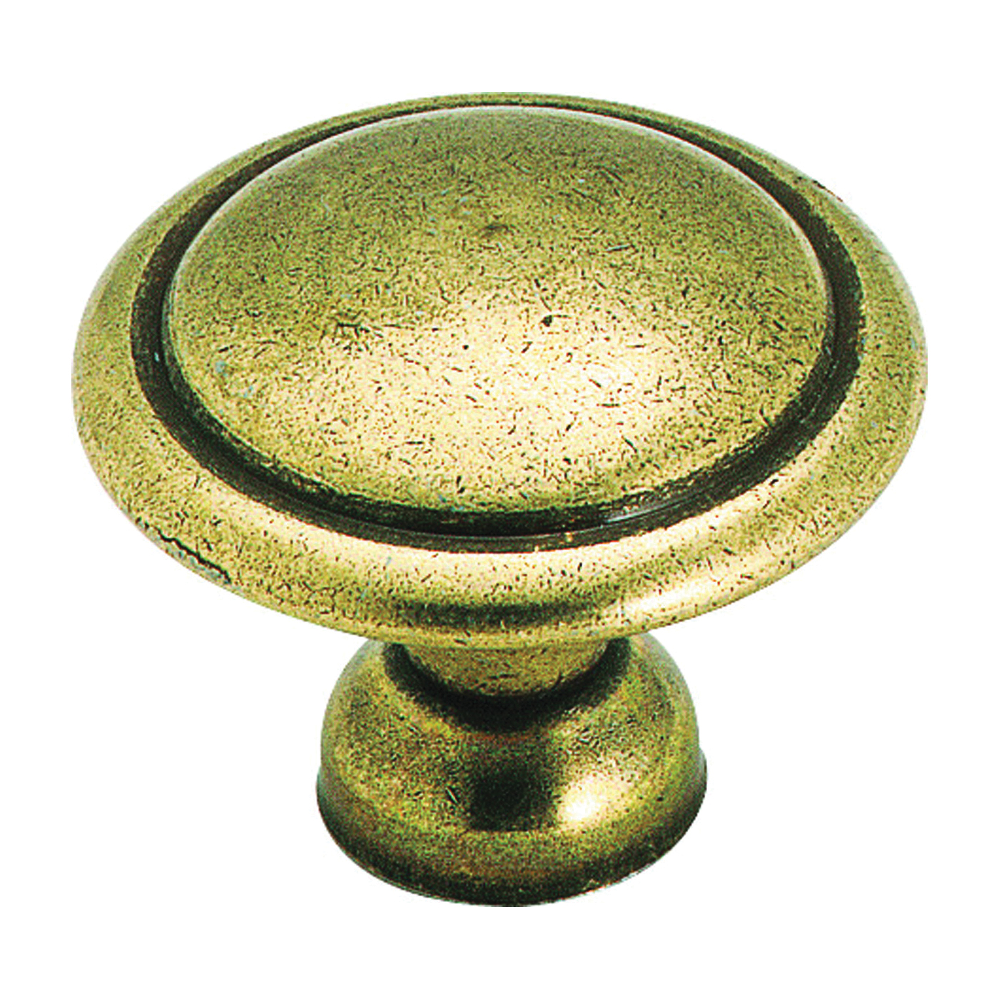 Amerock 848LB Cabinet Knob, 1 in Projection, Zinc, Light Antique Brass - 1