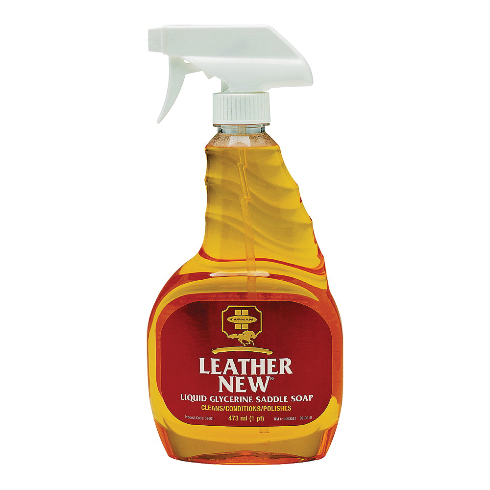 Leather New 32601 Easy-Polishing Saddle Soap, Liquid, 16 oz