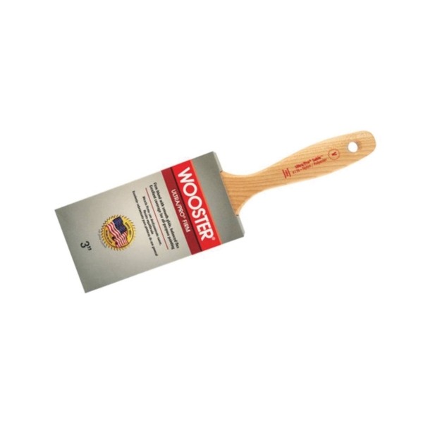 Wooster 4176-3 Paint Brush, 3 in W, 3-3/16 in L Bristle, Nylon/Polyester Bristle, Varnish Handle