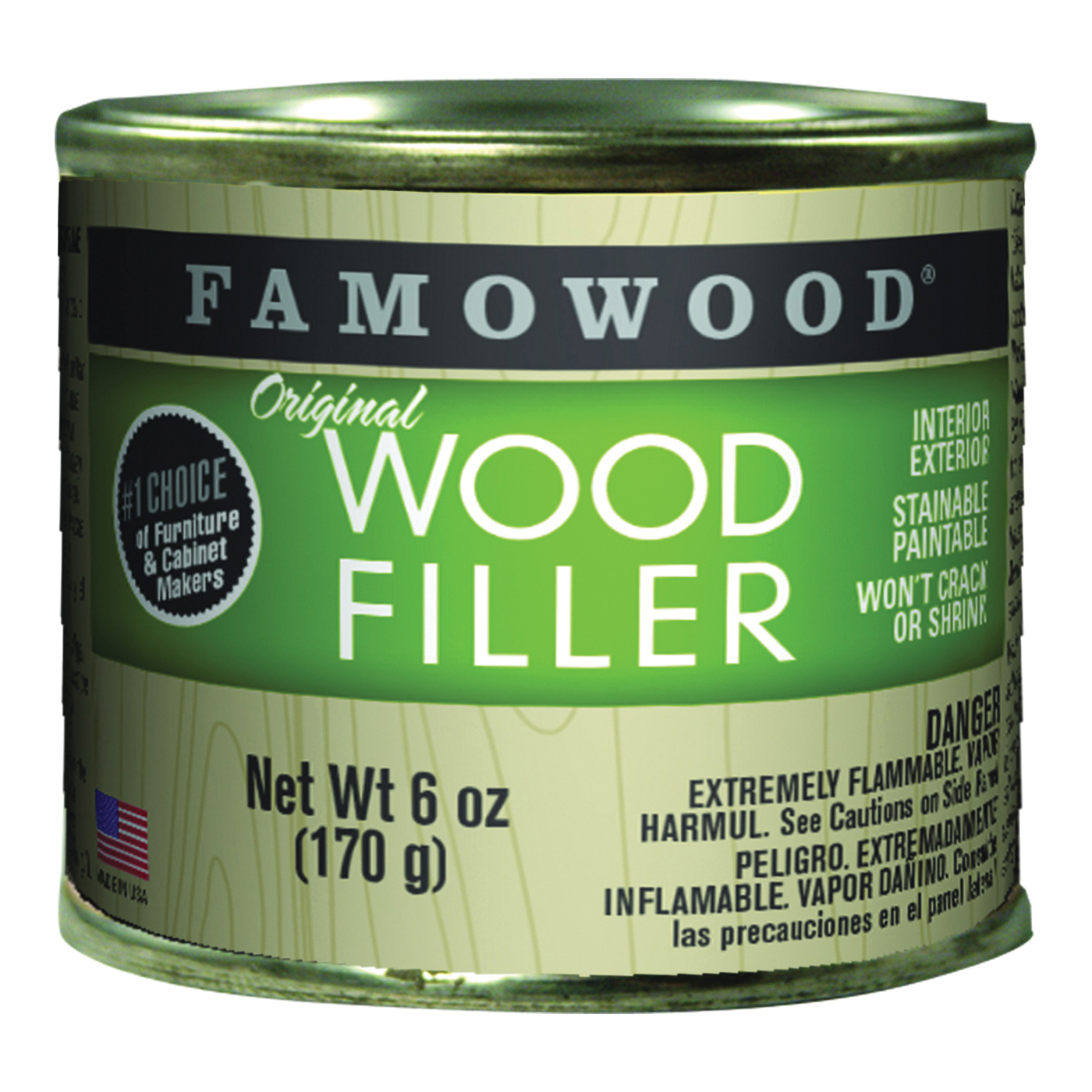 36141108 Original Wood Filler, Liquid, Paste, Cedar, 6 oz, Can