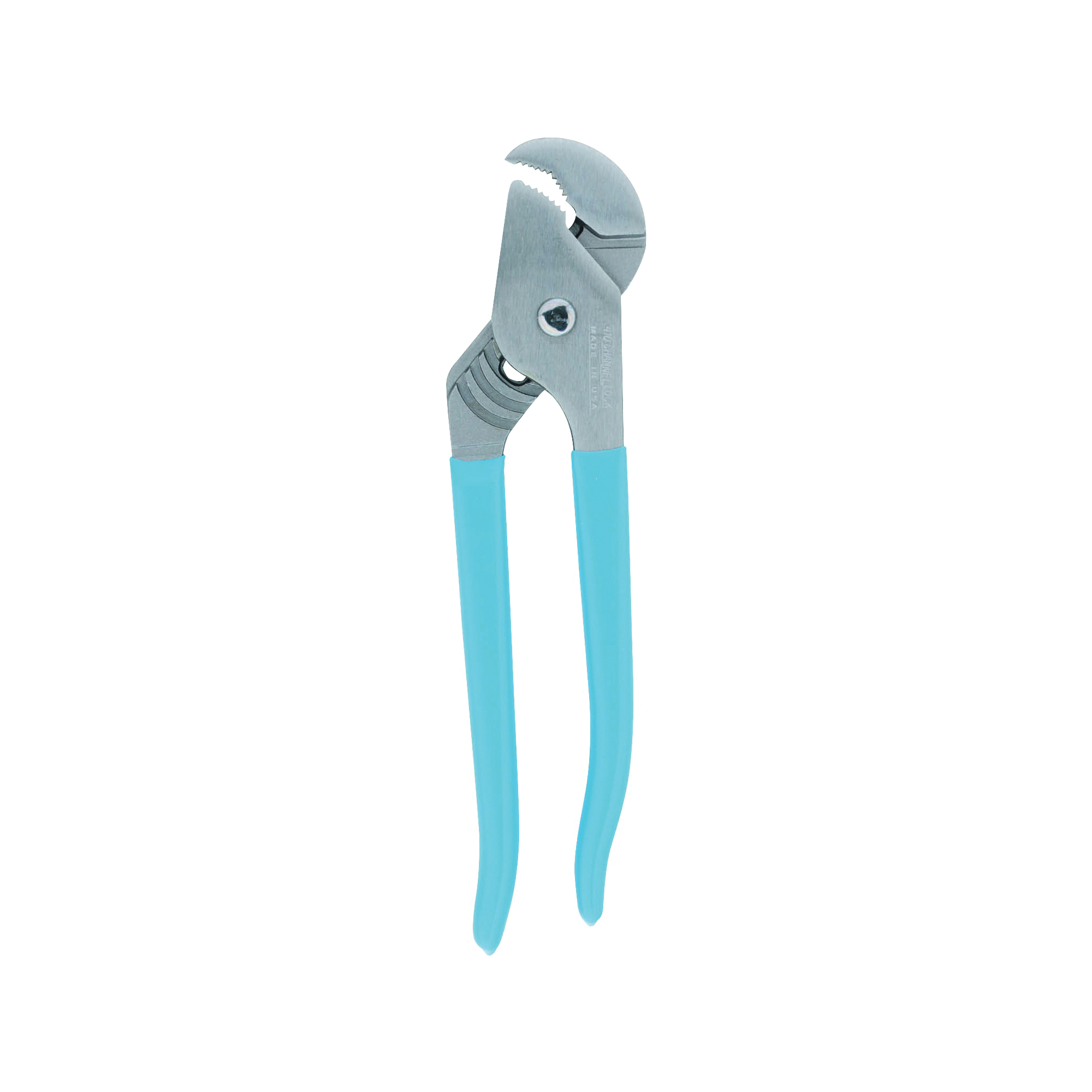 CHANNELLOCK 410 Tongue and Groove Plier, 9-1/2 in OAL, 1.12 in Jaw Opening, Blue Handle, Cushion-Grip Handle - 1