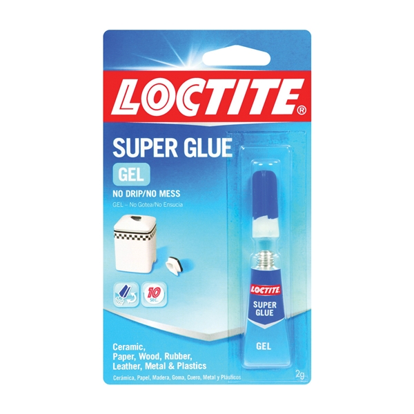 235495 Super Glue, Gel, Irritating, Clear, 2 g Tube